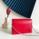 Valentino Vcase Small Chain Bag In Red Calfskin High