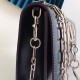 Valentino Vcase Small Chain Bag In Black Calfskin High