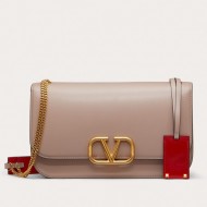 Valentino Medium Vlock Shoulder Bag In Poudre Calfskin High