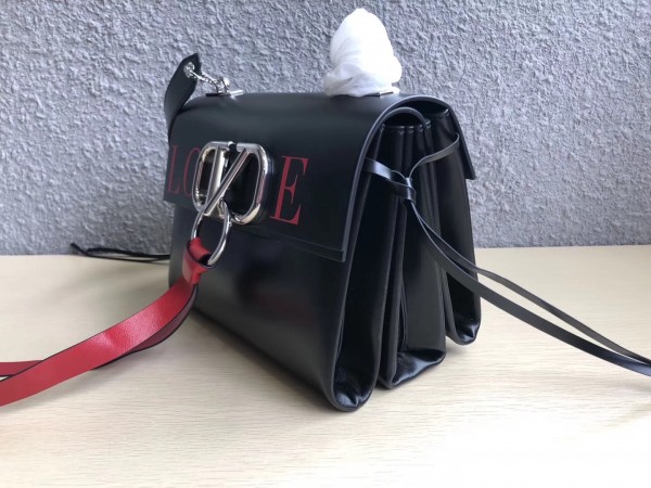 Valentino Small Love Vring Shoulder Black Bag High