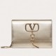 Valentino Vcase Small Chain Bag In Gold Metallic Lambskin High