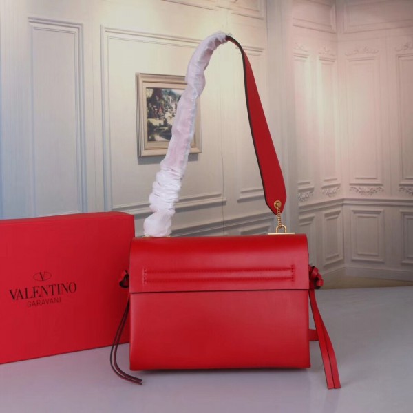 Valentino Garavani Red Small VRing Shoulder Bag High