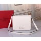 Valentino Small Vsling Shoulder Bag In White Calfskin High