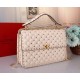 Valentino Large Free Spike Chain Bag White High