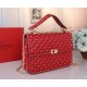 Valentino Large Free Spike Chain Bag Red High