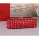 Valentino Large Free Spike Chain Bag Red High