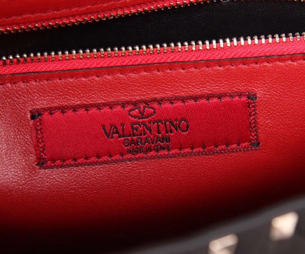 Valentino Large Free Spike Chain Bag Red High