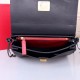 Valentino Garavani Red/Black Medium VRing Shoulder Bag High