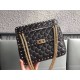 Valentino Spike Medium Bag Lambskin Black High