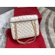 Valentino Spike Medium Bag Lambskin White High