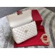 Valentino Spike Medium Bag Lambskin White High