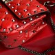 Valentino Spike Small Bag Crinkled Lambskin Red High