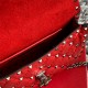 Valentino Spike Small Bag Crinkled Lambskin Red High