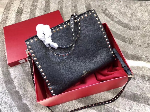 Valentino Black Medium Top Handle Bag High