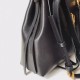 Valentino Small Vring Handbag In Black Buffalo Leather High