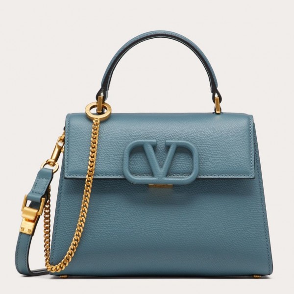 Valentino Small Vsling Handbag In Amadeus Grainy Calfskin High