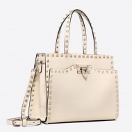 Valentino White Small Top Handle Bag High