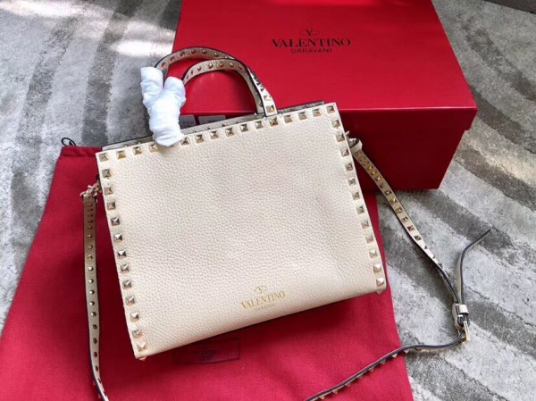 Valentino White Small Top Handle Bag High