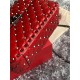 Valentino Spike Medium Bag Crinkled Lambskin Red High