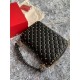 Valentino Spike Medium Bag Lambskin Black High