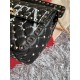 Valentino Spike Medium Bag Lambskin Black High