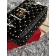 Valentino Spike Medium Bag Lambskin Black High