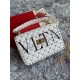 Valentino Spike Medium Bag Lambskin White High