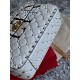 Valentino Spike Medium Bag Lambskin White High