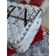 Valentino Spike Medium Bag Lambskin White High