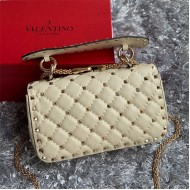 Valentino Spike Small Bag Lambskin LIGHT IVORY High