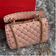 Valentino Spike Small Bag Lambskin CANDY ROSE High