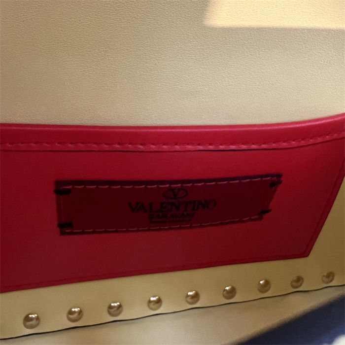 Valentino Spike Small Bag Lambskin Yellow High