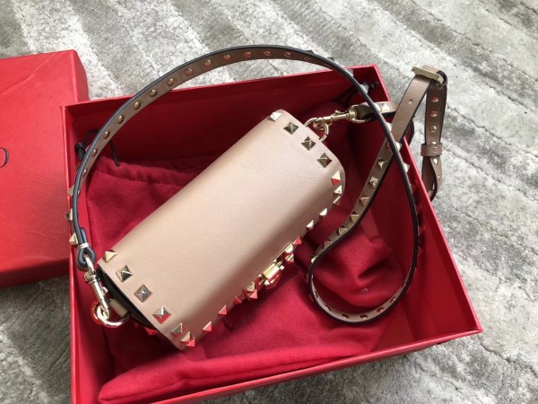 Valentino Mini Crossbody Bag In Poudre Calfskin High