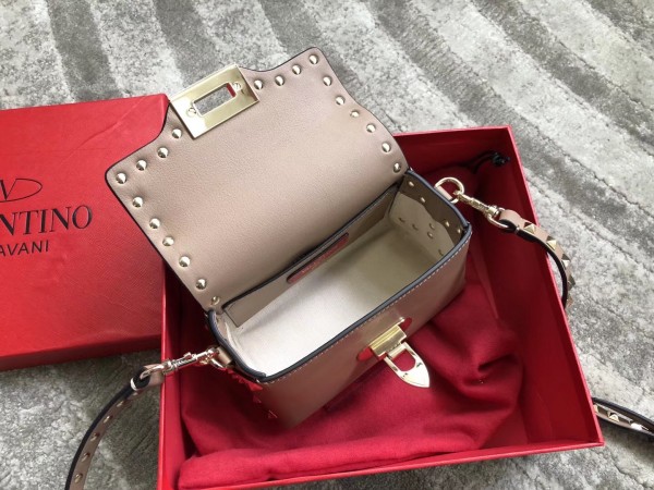 Valentino Mini Crossbody Bag In Poudre Calfskin High