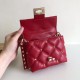 Valentino Mini Candystud Crossbody Bag In Red Lambskin High