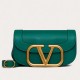 Valentino Supervee Crossbody Bag In Green Leather High