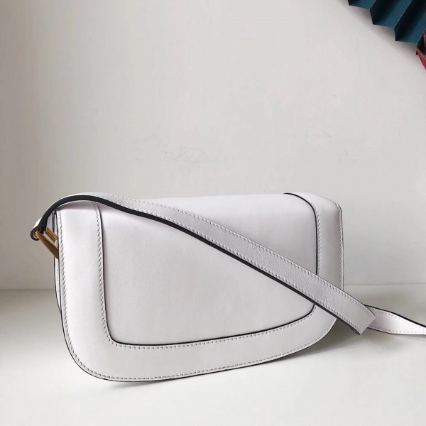 Valentino Supervee Crossbody Bag In White Leather High