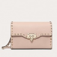 Valentino Small Crossbody Bag In Poudre Grained Leather High