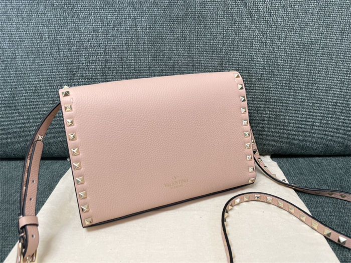 Valentino Small Crossbody Bag In Poudre Grained Leather High