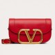 Valentino Supervee Crossbody Bag In Red Leather High