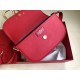 Valentino Supervee Crossbody Bag In Red Leather High