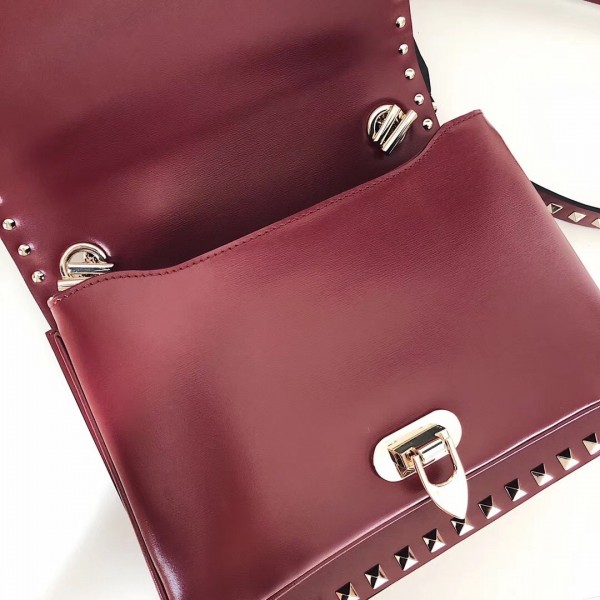 Valentino Crossbody Bag In Red Calfskin High