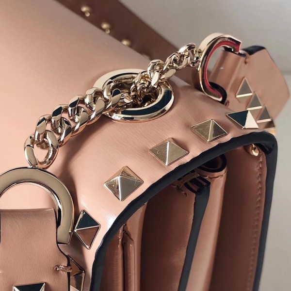 Valentino Crossbody Bag In Nude Calfskin High