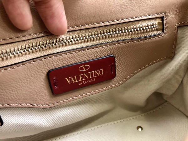 Valentino Small Candystud Crossbody Bag In Poudre Lambskin High