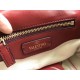 Valentino Small Candystud Crossbody Bag In Red Lambskin High