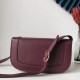 Valentino Supervee Crossbody Bag In Burgundy Leather High