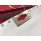 Valentino Spike Chain Clutch Lambskin  In White High