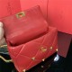 Valentino GARAVANI ROMAN STUD NAPPA CHAIN BAG Red High