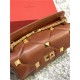 Valentino GARAVANI ROMAN STUD NAPPA CHAIN BAG Tan High