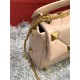 Valentino GARAVANI ROMAN STUD NAPPA CHAIN BAG Rose Cannelle High